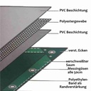 bílá 650 g/m² PVC 4 x 6m (24m²) plachta-0