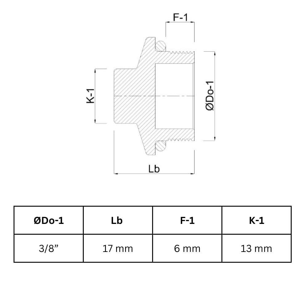 Threaded Fitting Brass Plug 3/8" M-0