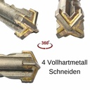 Vrták do kladiva pro SDS-PLUS 4-břit Ø 5,0mm x 110mm délka-1