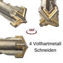 Vrták do kladiva pro SDS-PLUS 4-břity Ø 12,0mm x 160mm délka-1