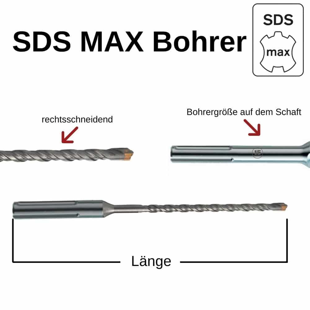 Vrták do kladiva pro SDS-MAX 4-řezný Ø 22,0 mm x 370 mm délka-0