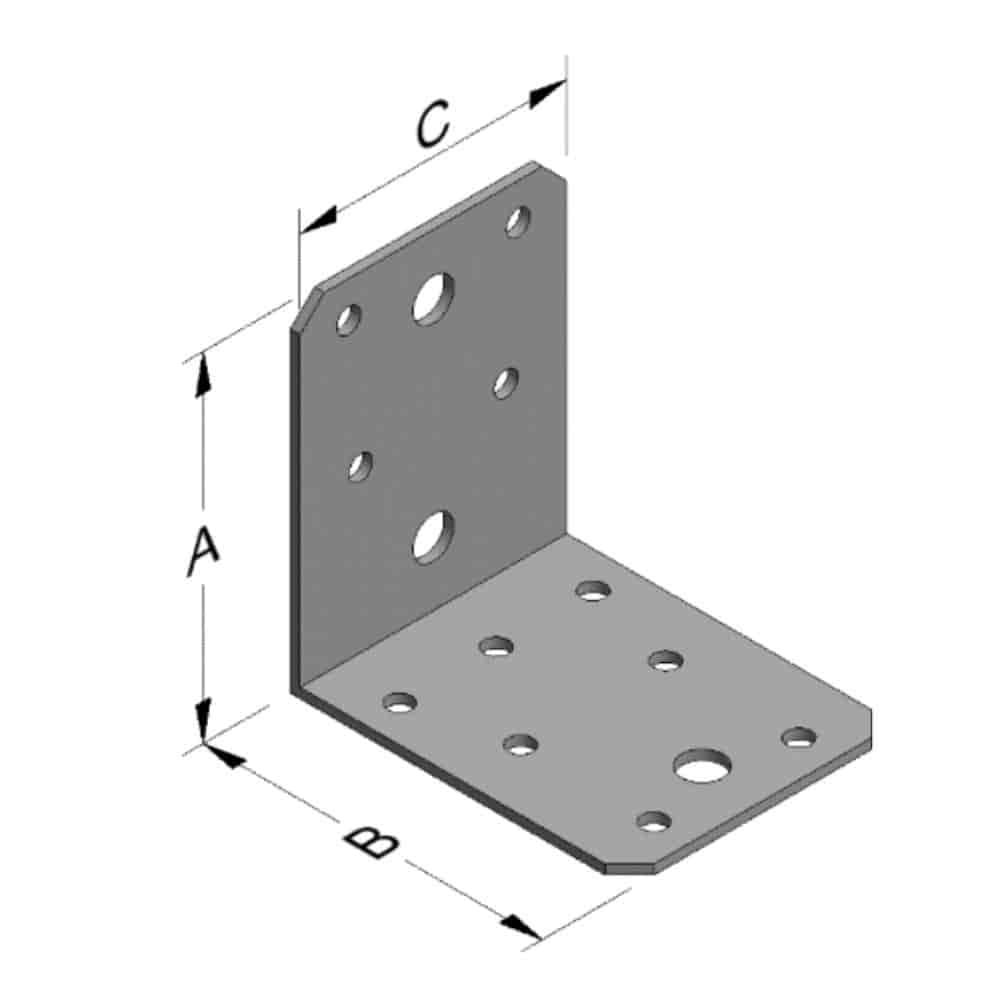 Úhelník 70 x 70 x 55 x 2 mm bez žebra-0