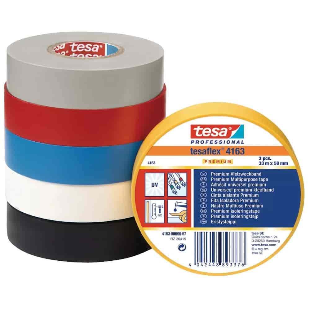 tesa tesaflex Izolační páska 4163 PVC 19 mm x 33 m (žlutá)-0