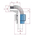 PP PE trubková šroubení 90° úhel 20 x 1/2" AG-0