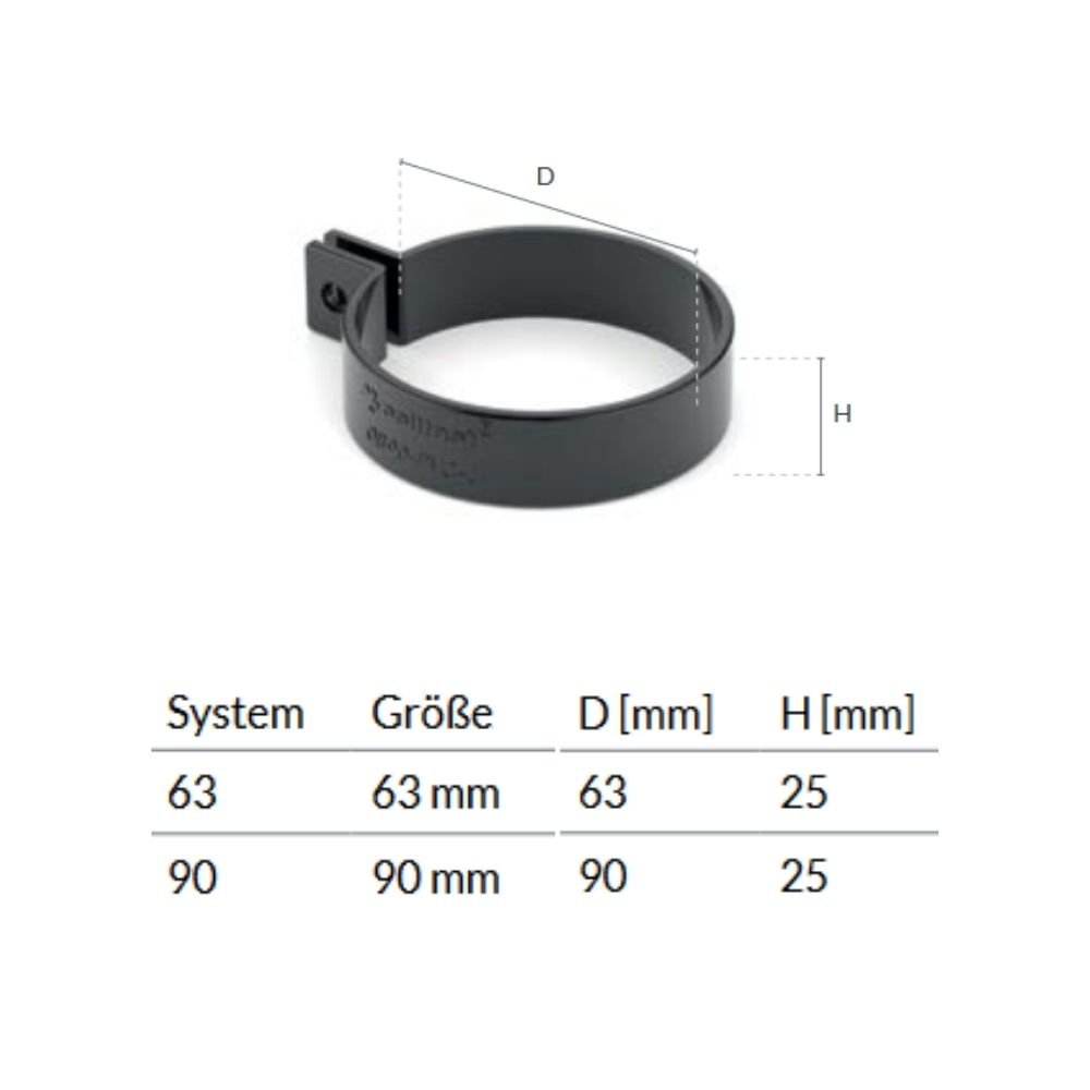 Držák (PVC) hnědý Systém 90-0