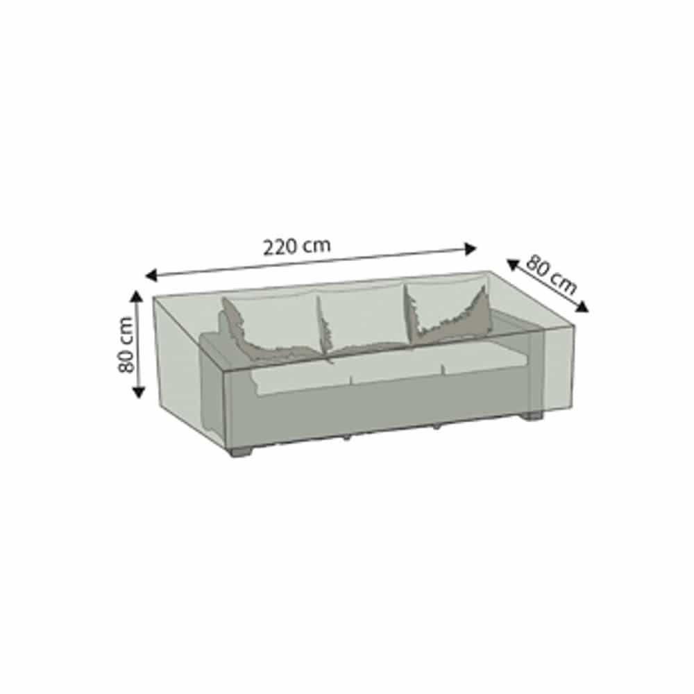 Ochranný kryt Deluxe 3místná ratanová pohovka, cca 220x80x80-0