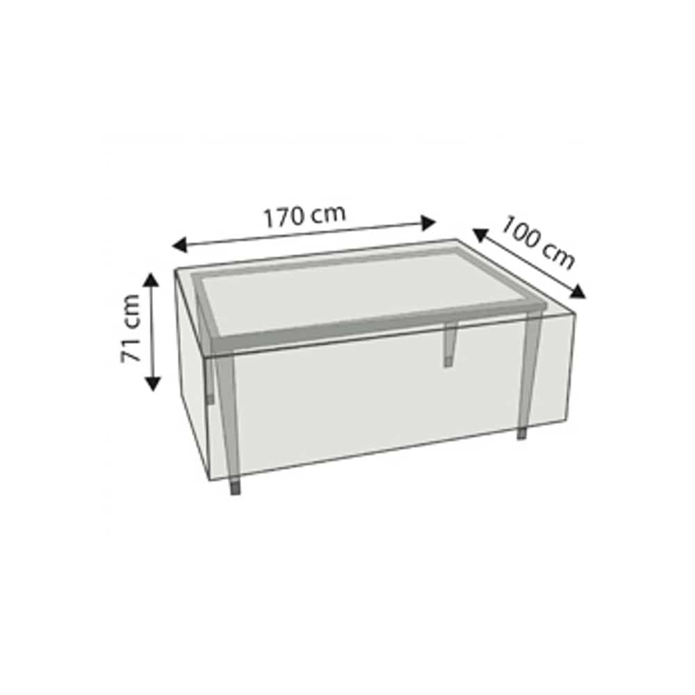 Ochranný obal Deluxe obdélníkový stůl, cca 170x100x71-0