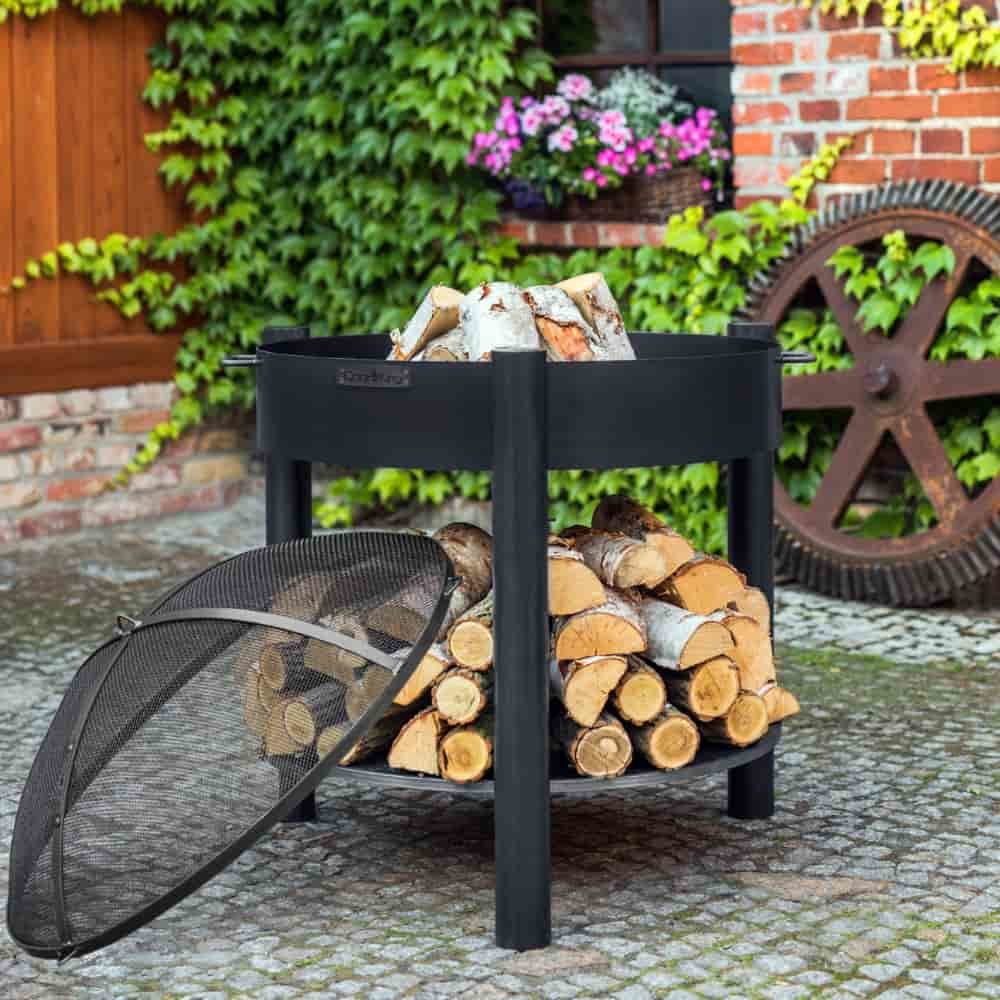 Fire Bowl High "MONTANA" 70 cm - Made of Natural Steel-2