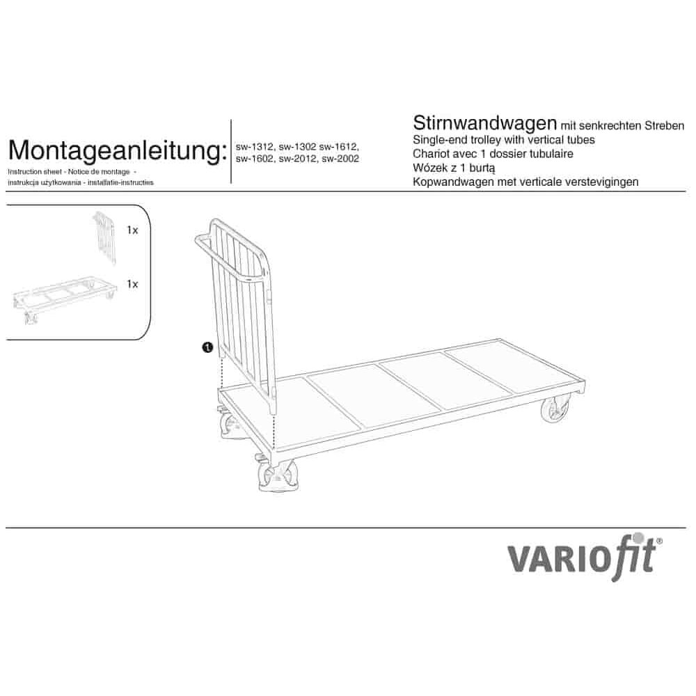 Streben čelní vozík 500 kg Typ S (TG)-0