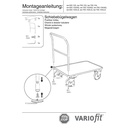 Vozík s posuvnými madly 400 kg Typ S + EasySTOP-0