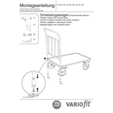 Vozík s tlačnou rukojetí 400 kg 4 svislé trubky Typ S + EasySTOP-0