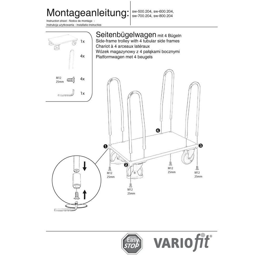 Boční vozík Typ S + EasySTOP-0