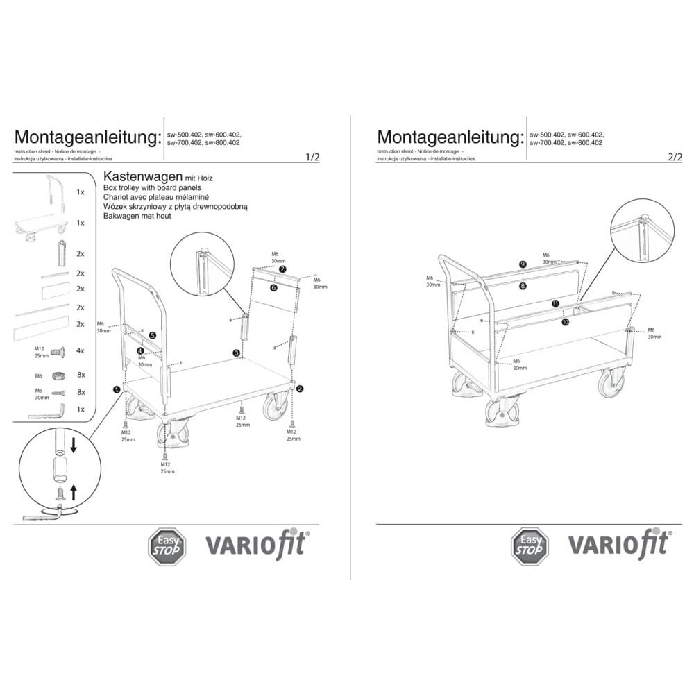 Skříňový/Obloukový vozík Typ S + EasySTOP-0