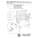 Drahtěný mřížový vozík se čtyřmi stěnami 500 kg Typ M + EasySTOP-0