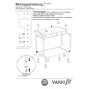 Stůl na kolečkách 250 kg se 2 uzamykatelnými zásuvkami vysoké madlo + EasySTOP-0