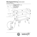 Vozík s 3 policemi 250 kg nosnost Typ L + EasySTOP-0