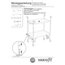 Velký stůl s 2 patry, okraj vany vysoký 40 mm + EasySTOP-1