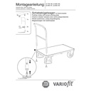 Vozík s posuvnou rukojetí 1000 kg typ L + EasySTOP-0