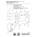 ESD vozík s 3 plochami Typ M + EasySTOP-0