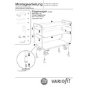 Patrový vozík s 1 tácem a 2 policemi 250 kg Typ M + EasySTOP-1