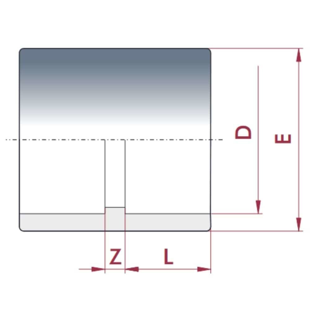 PVC-U Lepicí objímka 20 mm PN16-0