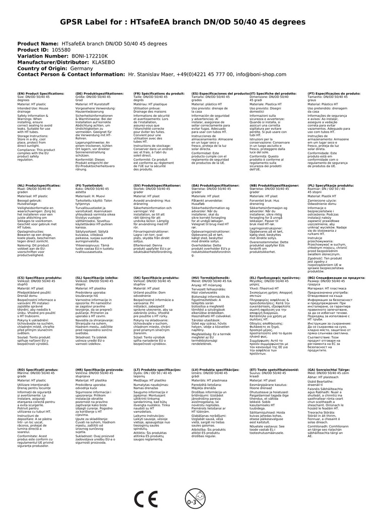 HTsafeEA odbočka DN/OD 50/50 67 stupňů-2