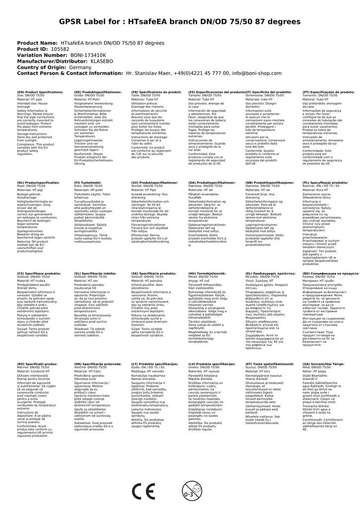 HTsafeU Přesuvná spojka DN/OD 75-2