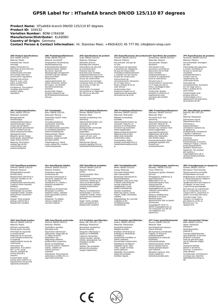 HTsafeU Překrývací spojka DN/OD 125-2