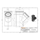 KGEA odbočka DN/OD 160/110 45 stupňů-0