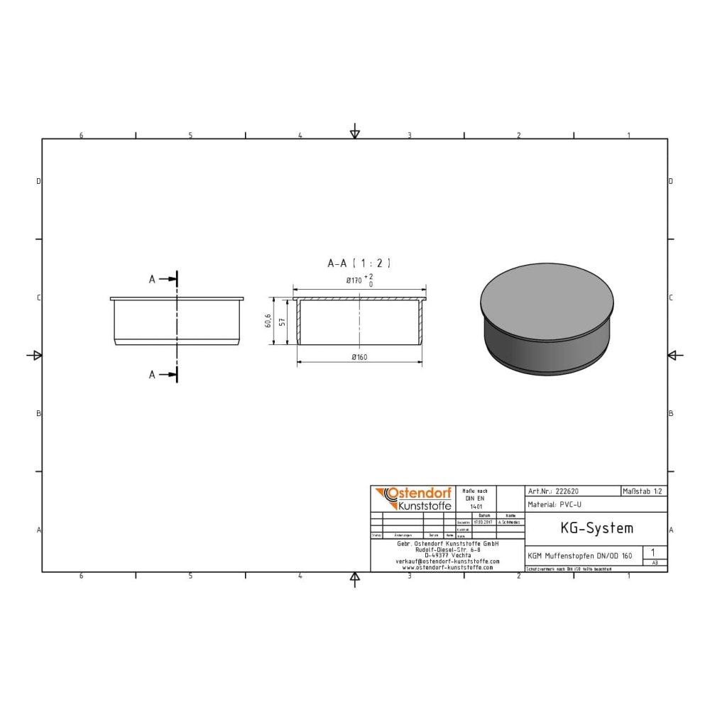 KGK Kappe DN/OD 160-1