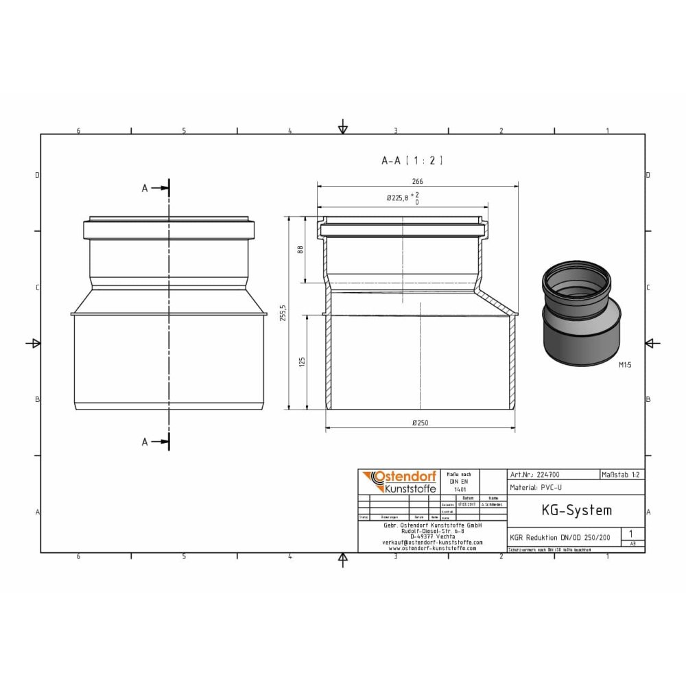 KGR Redukce DN/OD 250/200-1