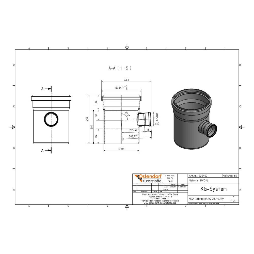 KGEA odbočka DN/OD 315/110 87 stupňů-1