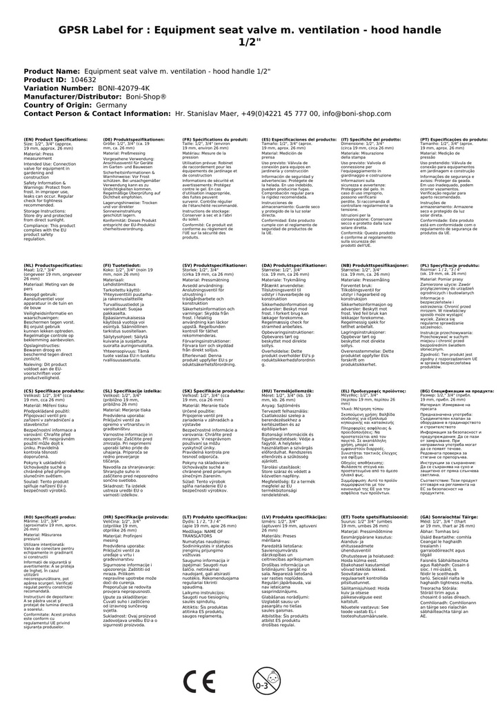 Zařízení-šikmé sedlové ventily s provzdušňovačem - kapotová rukojeť 1/2"-1