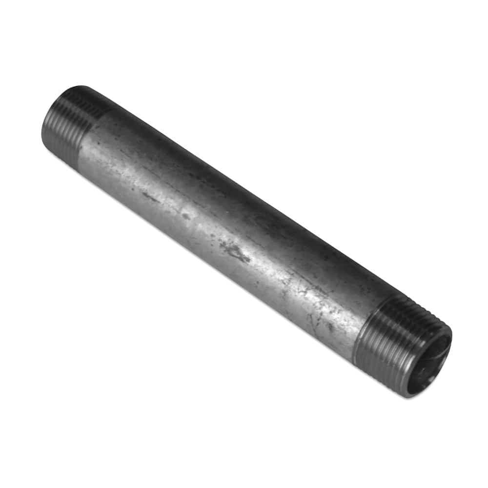 Threaded Fitting Pipe Nipple Galvanized 1 1/2" Male x 1 1/2" Male 250 mm