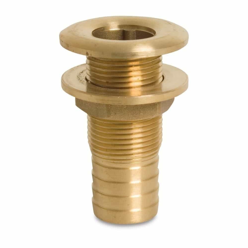 Threaded Fitting Brass Pass-Through 24 mm Hose Tail x 3/4" Male Thread