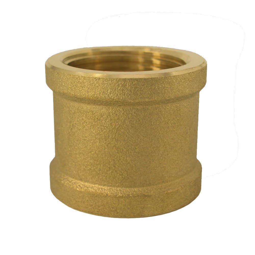 Threaded Fitting Brass Sleeve 3/8" F x 3/8" F