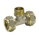 Screw Fitting T-Piece 20 x 2 - 3/4" Male Thread - 20 x 2